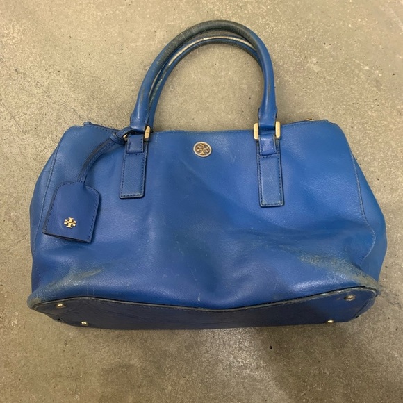 Tory Burch blue leather robinson - Picture 3 of 10